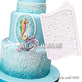 Mua Khuôn silicon làm viền bánh  rau câu  fondant hình chuỗi ngọc - Mã số 1294
