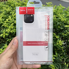 Ốp Lưng Silicon Hoco Trong Suốt Dành Cho Phone 14, 14Max, 14Pro, 14ProMax - Chất Liệu TPU Cao Cấp, Độ Đàn Hồi Cao - Hàng Chính Hãng