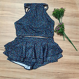 Set Váy Bơi Nữ Áo Yếm - Chat Shop Gửi Màu - Freesize