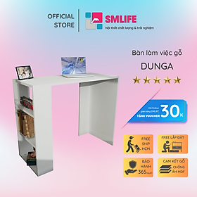 Mua Bàn làm việc  bàn học gỗ hiện đại SMLIFE Dunga | Gỗ MDF dày 17mm chống ẩm | D90xR40xC75cm