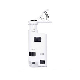 Kính lúp kẹp điện thoại, quan sát hình ảnh soi mẫu vật trên màn hình camera ( Tặng kèm 01 móc khóa tô vít ba chức năng )