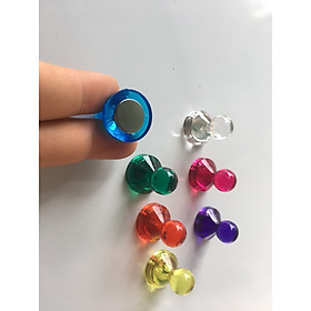 Bộ 7 Viên Nam Châm Đất Hiếm Đính Bảng – Nút Chặn Giấy (D16mm) – Màu Ngẫu Nhiên