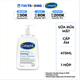 Sữa Rửa Mặt Tạo Bọt Cấp Ẩm Cetaphil 473ML