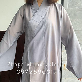 Đồ đi chùa áo choàng silk ( áo tràng )