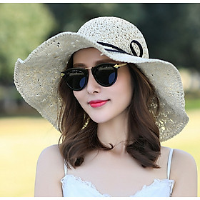 Mũ rộng vành đi biển đẹp nón gấp gọn chống nắng UV thời trang Hàn Quốc dona2242401