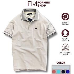 Áo Polo nam cổ bẻ ngắn tay, chất liệu cao cấp, thoáng mát, bền màu, thiết kế trẻ trung – FORMEN SHOP – FMPS086 - XÁM - XL