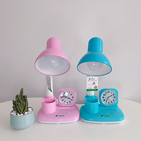 Mua ĐÈN BÀN HỌC SINH CHỐNG CẬN THỊ MVDH 017 - KẾT HỢP VỚI ĐỒNG HỒ VÀ HỘP CẮM BÚT