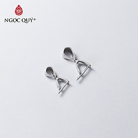 Charm bạc khoen móc mặt dây chuyền - Ngọc Quý Gemstones