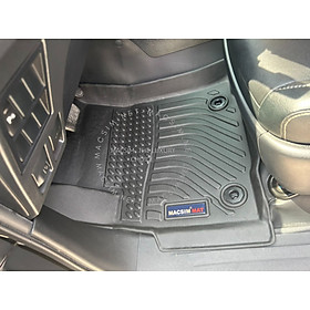 Thảm lót sàn xe ô tô Toyota Fortuner/Innova 2009-2016 Nhãn hiệu Macsim chất liệu nhựa TPE cao cấp màu đen 3 hàng ghế