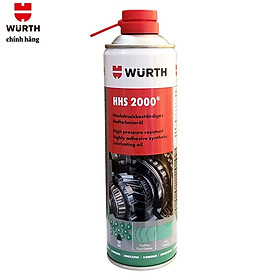 Mỡ bò nước dạng xịt bôi trơn chịu nhiệt Wurth HHS 2000 500ml