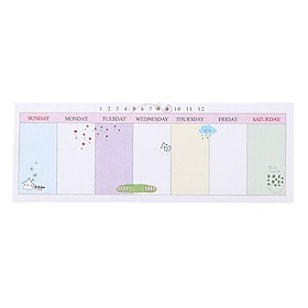 Tập Giấy Note Ghi Chú Kế Hoạch Tuần - Blueberries