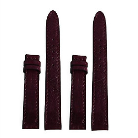 HC8457 - Dây đồng hồ Huy Hoàng da đà điểu da bụng size 12,14 màu tím