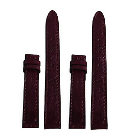 Dây đồng hồ Huy Hoàng da đà điểu da bụng size 12,14 màu tím HT8457