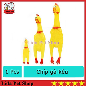 Gà đồ chơi la hét - đồ chơi cho chó mèo thú cưng - Lida Pet Shop