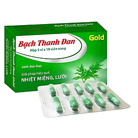 Viên Uống Nhiệt Miệng BẠCH THANH ĐAN GOLD Vinaphar - Hộp 50 Viên