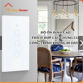 Mua Công Tắc Cảm Ứng Thông Minh Wifi  Không Cần Dây N  Điều Khiển Từ Xa Bằng Điện Thoại Qua App. Smart Life/ Tuya