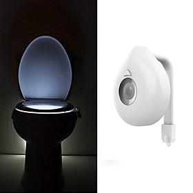 Battery Operated 8-Color Motion Sensor Activated Toilet  Lamp 1W