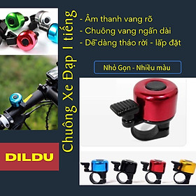 Chuông Xe Đạp Thể Thao Nhỏ Gọn - Làm Bằng Hợp Kim Kẽm - Âm Thanh Vang 90 - 100dB Gắn Tay Lái (Ghi Đông)