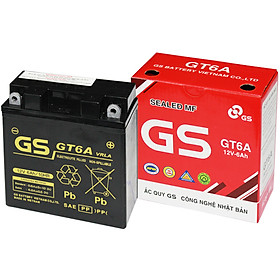 Ắc quy khô  GS GT6A (12V6AH)