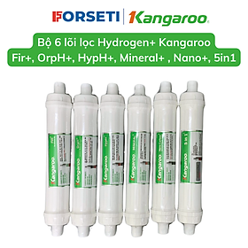 Bộ 6 lõi chức năng Kangaroo lõi FIR+, OrpH+, HypH+, Min+, Nano+, 5in1+ dùng cho máy lọc nước Kangaroo Hydrogen - Hàng chính hãng