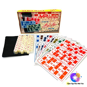 Bộ Đồ Chơi Loto Cao Cấp Nhựa Melamine Giấy In Chất Lượng Board Game Nhiều Người Chơi - Lô Tô Vĩnh Phát