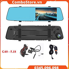 Mua Camera hành trình ô tô xe hơi gắn gương Full HD 1080P tích hợp camera lùi