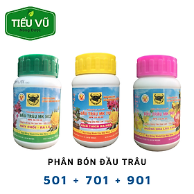 Mua Combo 3 Phân bón kích trồi ra rễ  kích thích ra hoa chuyên dùng cho hoa Đầu Trâu 501 + 701 +901