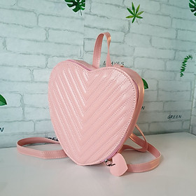 BALO TRAI TIM THỦY TIÊN NỮ SỌC V NỔI THỜI TRANG, CHẤT LIỆU DA MỀM MẠI PHOM CỨNG