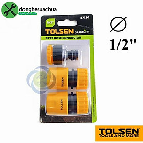 Mua Bộ đầu nối nhanh ống nước Tolsen 57120 ( 3 cái /vỉ ) ống mềm 1/2