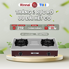Mua Bếp gas dương Rinnai RV-A271R(S) mặt bếp inox và kiềng bếp men - Hàng chính hãng.