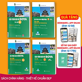 Combo Giáo Trình Hán ngữ Boya Sơ Cấp 1 + 2 Kèm Sách Bài Tập Đáp Án + Học App online (Trọn bộ 4 cuốn)