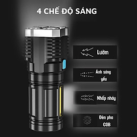 Đèn pin led, đèn pin siêu sáng, đèn pin mini dùng cho cắm trại