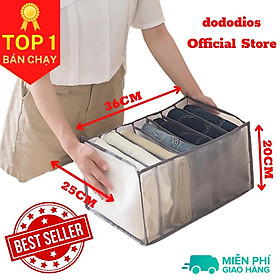 Mua 12 Ngăn - Hộp vải đựng quần áo chia ngăn dododios chất liệu vải không dệt có 7  9  11 và 12 ngăn