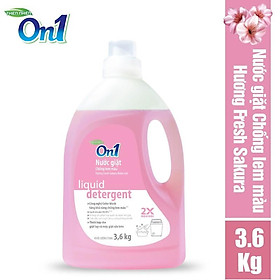 Nước giặt xả On1 chống lem màu hương Fresh Sakura 3.6Kg - Sạch khuẩn