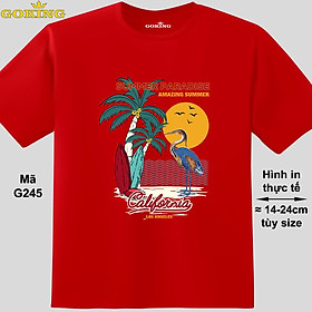 SUMMER PARADISE, mã G245. Áo thun siêu đẹp cho cả gia đình. Form unisex cho nam nữ, trẻ em, bé trai gái. Quà tặng ý nghĩa