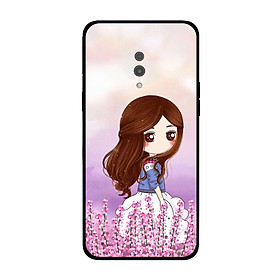 Ốp lưng dành cho điện thoại Oppo K in họa tiết Cô gái hoa