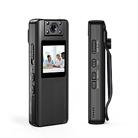 Máy ảnh mini nhìn đêm hồng ngoại Boblov A22 1080P HD với màn hình LED Máy quay phim nhỏ 180 ° Angel Bodycam Police Cam Xe đạp Camera Màu sắc: A22