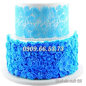 Khuôn viền rau câu silicon hoa dại - Mã số 1723
