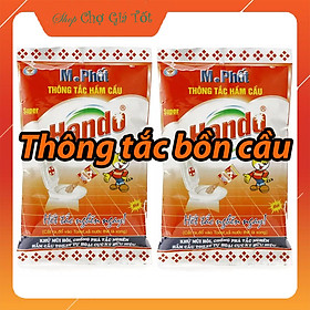 Combo 2 gói bột thông tắc hầm cầu bể phốt Hando 215Gr [Đổ định kì để bồn cầu ko tắc]