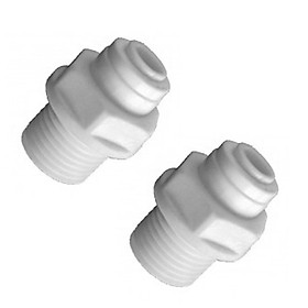 Bộ 2 co cút ren 17 ra dây 10 hoặc dây 6mm nối nhanh – linh kiện máy lọc nước, phun sương, lắp dàn tưới cây, bể thủy sinh, cá cảnh, bán cạn (Hàng chính hãng)