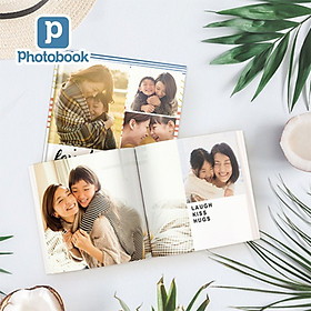 Voucher quà tặng in album ảnh bìa mềm vuông cỡ nhỏ 8" x 8" (20 x 20cm) theo yêu cầu - Tự thiết kế trên website Photobook