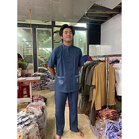 Đồ đi chùa cho nam vải xô (tixi) hàn, đồ bộ nam cao cấp, thời trang nam
