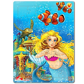 Tranh Xếp Hình A4 30 Mảnh - Nàng Tiên Cá 030-154