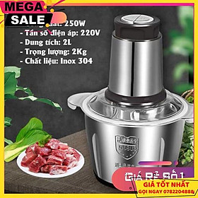 Mua Máy Xay Thịt  Rau Củ Đa Năng Cối Inox 304 Công Suất Cực Mạnh - Cốc Xay Bằng Thủy Tinh Motor Lõi Đồng 100% - Giao Hàng Toàn Quốc