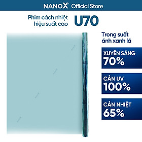 Mua Phim cách nhiệt cao cấp NanoX U70 chống nắng & chống tia UV chuyên sâu cho nhà kính