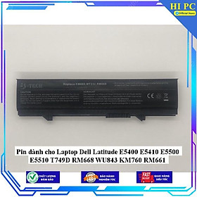 Pin dùng cho Laptop Dell Latitude E5400 E5410 E5500 E5510 T749D RM668 WU843 KM760 RM661 - Hàng Nhập Khẩu MIBAT589