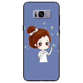 Ốp lưng dành cho Samsung S8 - S8 Plus - S9 Plus mẫu Cô Gái Búi Tóc