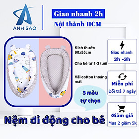 Đệm ngủ sơ sinh A , nôi ngủ chung giường bố mẹ cho bé từ 0-3 tuổi  không