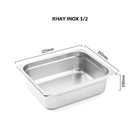 Khay Inox đựng thực phẩm, khay đựng thức ăn buffet  đủ size - inox 201 (	364184/364185/364186/364189/364191/364193/364195/364197/364199/364702/364704/364706/364708/364187)
