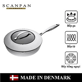 (Ảnh thật - Chính hãng) Chảo chống dính đáy từ cao cấp Scanpan CTX 26cm 65102600, đúc liền 7 lớp, bảo hành 3 năm, sản xuất Đan Mạch